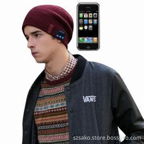 Music Hat Speaker and BT Function Device, Hand Free, Long Time Working, for Mobile Phone